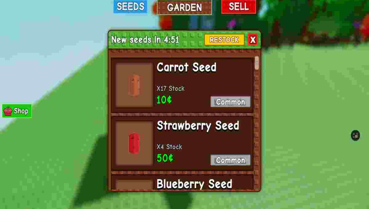 Grow a Garden Stock